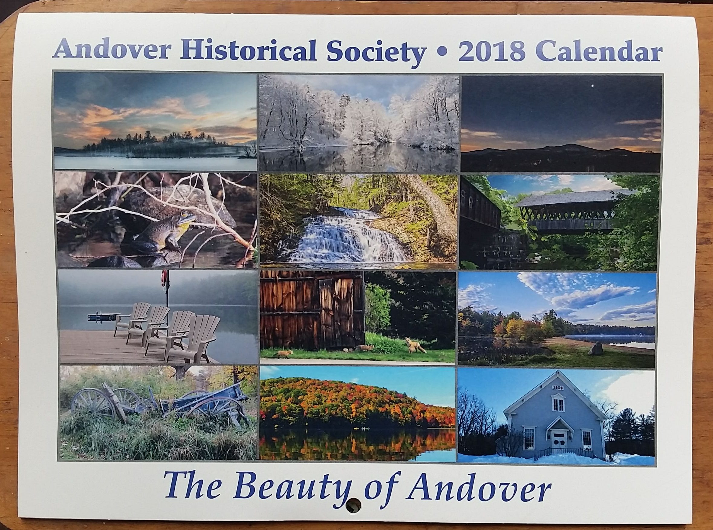 Andover Historical Society 2018 Calendar