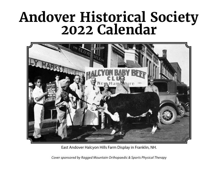 AHS Calendar 2022 Cover